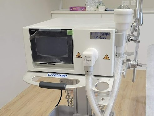 低能量震波治療攝護腺發炎示意圖