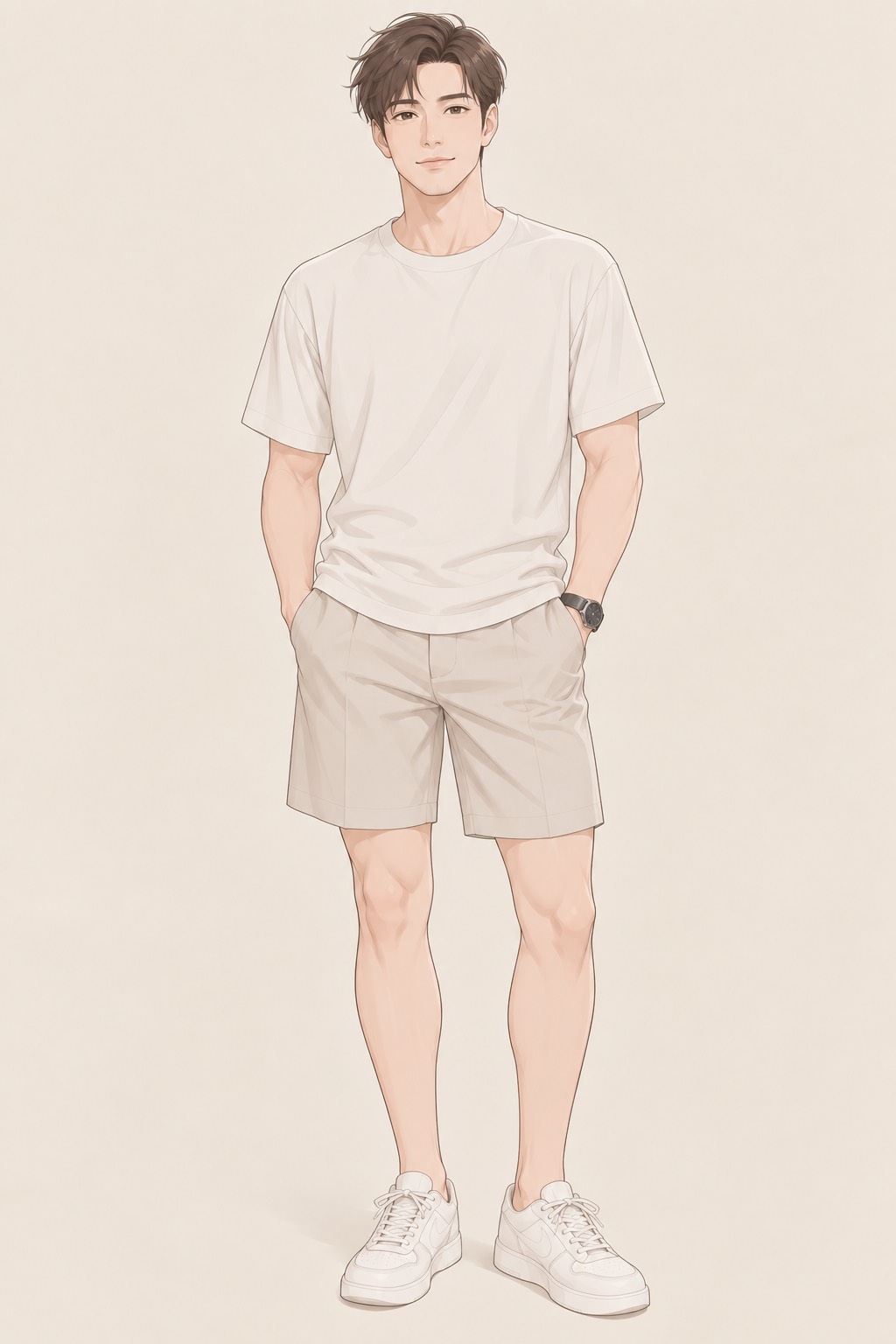 男性全身插畫，標出硬度不足原因的位置：大腦（神經、心理）、下半身（血管、荷爾蒙）